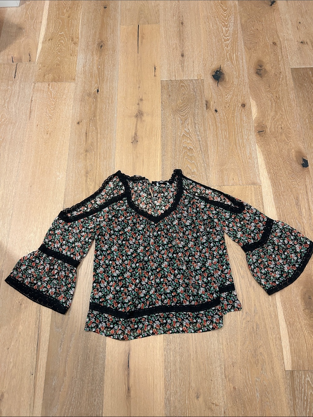 Rebecca Minkoff Floral Blouse, Size Small